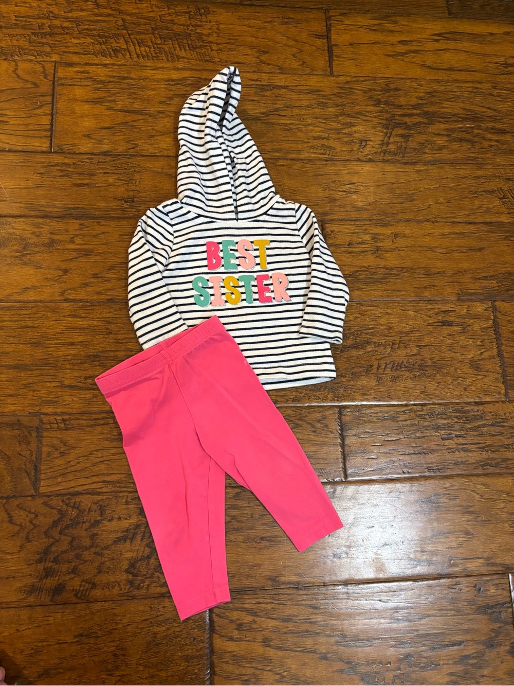 Girls' Pink Leggings Outfit- Comfortable Everyday Bottoms